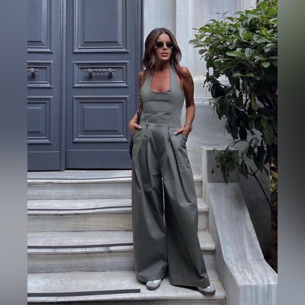 Brand New Zara Jumpsuit Pant Suit Size Medium 1 piece